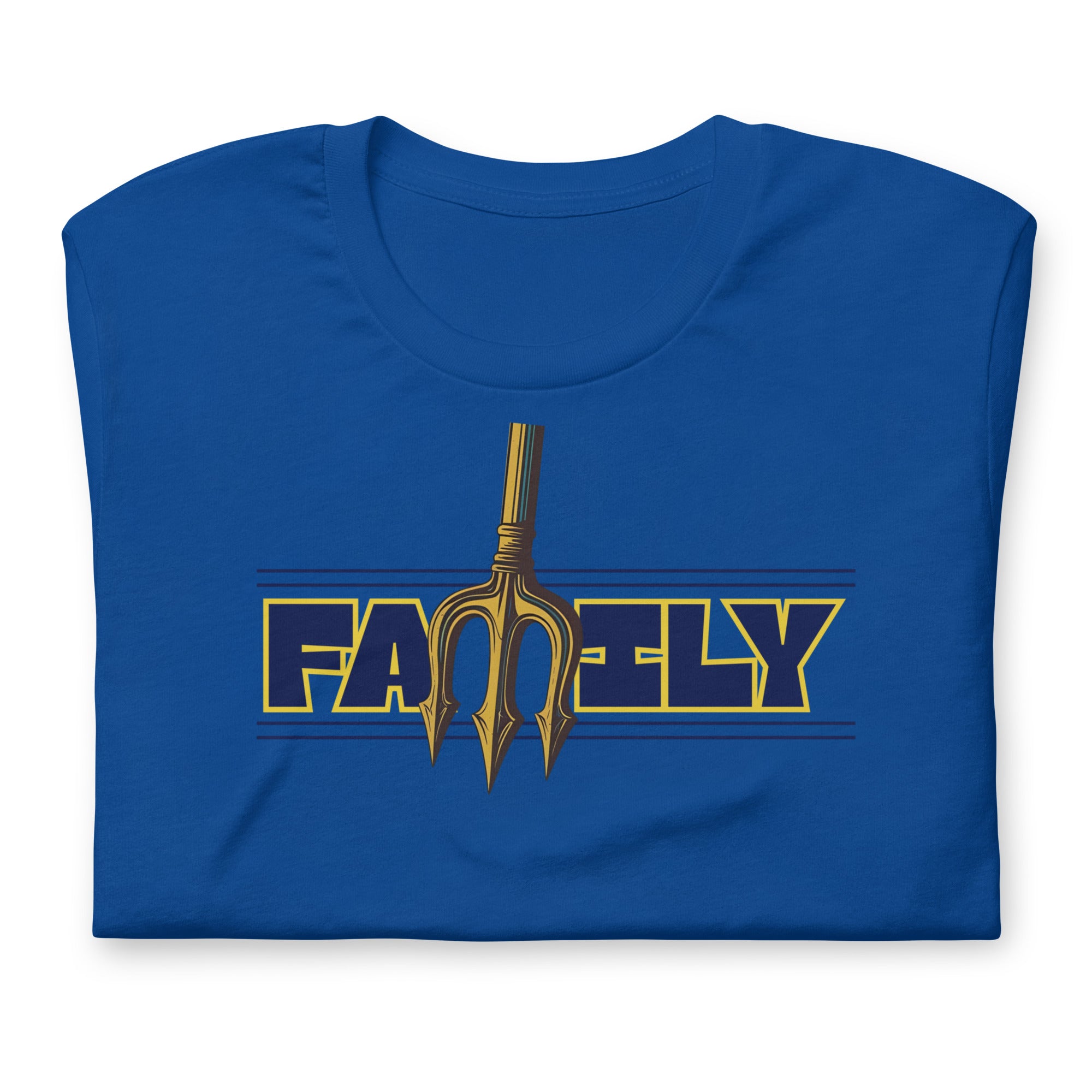 True Royal t-shirt featuring a "Family" design with trident