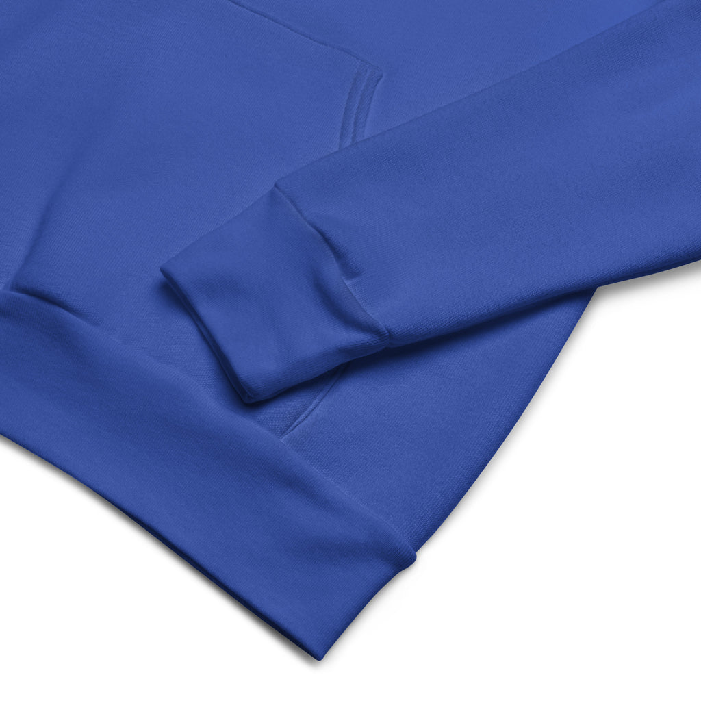 Close-up of a blue fabric with a white background